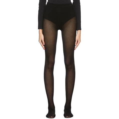 gucci tights gg black|gucci black distressed tights.